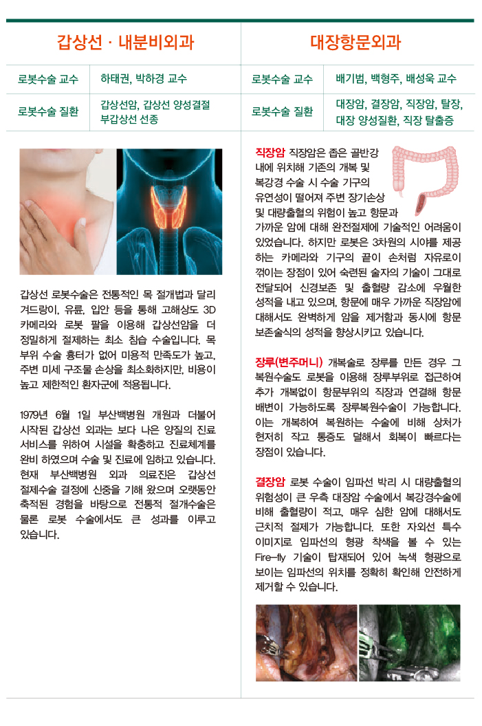 갑상선·내분비외과 / 대장항문외과